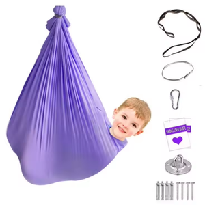 Columpio Sensorial para Niños, Columpio Infantil de Nailon para Interiores y Exteriores con <span class=keywords><strong>Hamaca</strong></span> para Bebés - Product Image 4