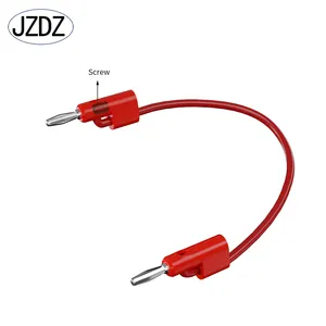 JZDZ J.10025 4mm High quality lantern Cross pattern banana plug DIY copper - plated nickel - free welding, can be stacked.