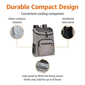 Custom logo Outdoor Oem Leak Proof 30 Can Capacity Reusable Insulated Soft <b>Cooler</b> <b>Backpack</b> - Product Image 4