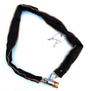 Cadena de Seguridad para Bicicleta, 80 cm de Longitud, Metálica, Antirrobo, Negra, Nueva, para Motocicleta y Vehículo Eléctrico - Product Image 2