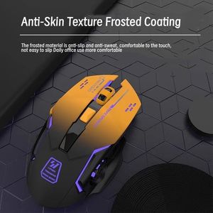 เมาส์สำหรับเล่นเกมแบบไร้สายแบบสองโหมดเมาส์สำหรับสำนักงานแบบเงียบแบบชาร์จได้สำหรับแท็บเล็ตคอมพิวเตอร์มือถือ - Product Image 4