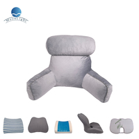 Coussin de lecture personnalisable Moonlight avec rembourrage en mousse à mémoire de forme tricotée, forme triangulaire pour le soutien du dos et le soulagement de la pression