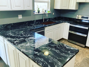 Venta caliente Losas de piso de granito de Ballet Real pulido de Bosque Negro de <span class=keywords><strong>Labrador</strong></span> natural para encimera de panel de pared - Product Image 5