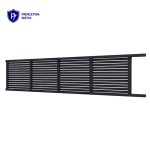 Kit de clôture en aluminium premium à lattes, 6/8 pieds, panneau de clôture extérieur écologique pour la confidentialité, modélisation 3D, installation facile DIY, échantillon gratuit pour maisons - Product Image 5