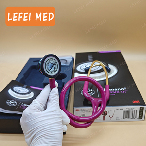 หูฟังแพทย์ Litt-man คุณภาพสูงแบบดั้งเดิม หูฟังแพทย์ Litt-mann รุ่น 5806 สีแดงสตรอว์เบอร์รี หูฟังแพทย์ Litt-mann Classic III - Product Image 2