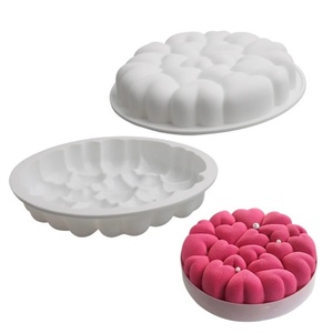 Molde de Silicona para Pastel de Mousse con Forma de Corazón Apilado, Utensilios para Hornear en Forma de Corazón para el Día de San Valentín, Molde para Chocolate Apto para Horno - Product Image 5