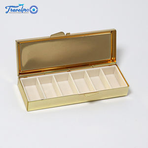 Travelpro, venta al por mayor, pastillero de Metal, pegatina de lámina plateada, patrón personalizado, <span class=keywords><strong>Mini</strong></span> recuerdo portátil, pastillero de recuerdo personalizado - Product Image 4