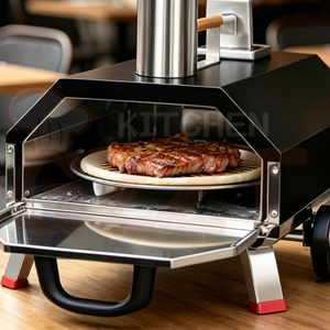 Horno de Pizza Portátil de Carbón para Exteriores con Bandeja Giratoria, de Calentamiento Rápido, con Piedra para Pizza, Ideal para <span class=keywords><strong>Leña</strong></span> - ¡Venta Caliente de Fábrica! - Product Image 3