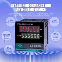 Dispositif de comptage du temps industriel TOKY pour taxis, indicateur numérique LCD, compteur d'impulsions à 8 broches