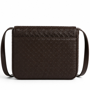 Bolso Bandolera para Hombre, de Cuero PU Tejido, Color Negro, con Correa Ajustable, para Uso Diario, Viajes, Casual, OEM, ODM, Personalizado - Product Image 4