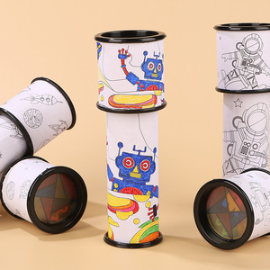 DIY Kaleidoscope Toy Paper Craft 18x4x4cm Educational For Children Age 3-6 Years Unisex - Product Image 1