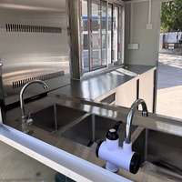 Remorque de cuisine mobile en tôle galvanisée certifiée EPR (Emballage) allemand DOT FMVSS pour camion de crème glacée et frites, avec barre de remorquage