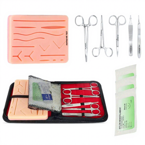 Kit de Sutura con Almohadilla de Silicona, Herramientas Manuales de Alta Calidad, Kit de Práctica de Cierre de Heridas para Estudiantes de Medicina y Enfermería - Product Image 1