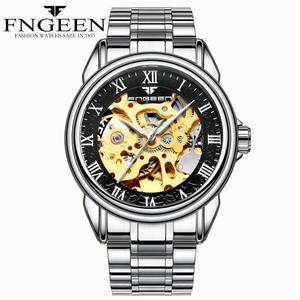 Reloj de Pulsera de Moda Dorado, con Zafiro Luminoso, Resistente al Agua 3 ATM, Mecánico Automático, para Hombre y Mujer - Product Image 4