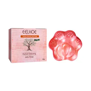 New Private Logo Herbal Detox Jelly Soap Deep Cleansing Shower Soap Flower Slimming Soap Bar