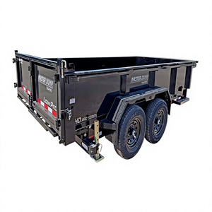 Remorque agricole hydraulique basculante d'occasion de haute qualité, 4 roues, 3-10 tonnes, double essieu, garantie 1 an, barre de remorquage 9m, vitesse 90km/h - Product Image 3