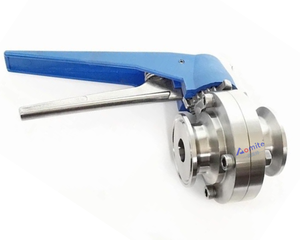 Thép không gỉ 316L vệ sinh Tri kẹp <span class=keywords><strong>Duckbill</strong></span> xử lý Van bướm cấp thực phẩm vô trùng cho phương tiện truyền thông nhiệt độ cao - Product Image 5