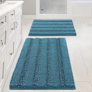 Slip Resistant Bathroom Rug Extra Absorbent Soft Fluffy Thick Shag Floor <strong>Mat</strong> Chenille <strong>Bath</strong> <strong>Mat</strong> - Product Image 3