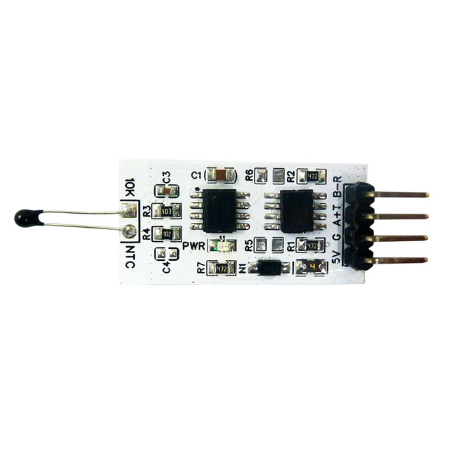 RS485 RS232(TTL) 1k-100K Resistance Value Measurement Module 10K 3950 NTC Thermistor Collector Eletechsup NT38D01