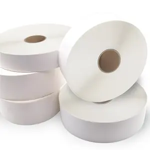 labels suppliers for transparent BOPP clear self adhesive labels sticker jumbo roll