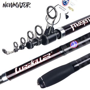 Caña de <span class=keywords><strong>Surfcasting</strong></span> Telescópica Lurekiller 4.25M Rápida 100-250G/150-350G de Carbono con Componentes Fuji de Japón y Mango de EVA para Lanzamiento Largo - Product Image 1