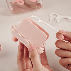Boîte à fil dentaire Dopamine, système de rangement automatique portable avec couvercle pour les voyages et l'usage quotidien - Product Image 2