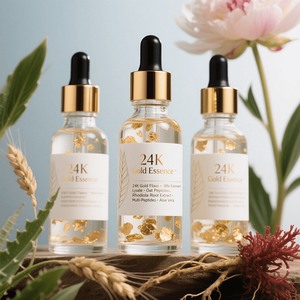 Suero de colágeno dorado OEM 24K, crema hidratante blanqueadora con niacinamida, Etiqueta Privada, cuidado de la piel coreano - Product Image 1