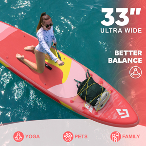 Tabla de pesca de alta calidad personalizada Rosa Waterplay <span class=keywords><strong>surf</strong></span> todo redondo Stand up <span class=keywords><strong>Paddle</strong></span> Board inflable familia SUP Board - Product Image 5
