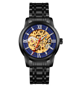 <span class=keywords><strong>Montre</strong></span> mécanique automatique squelette <span class=keywords><strong>pour</strong></span> <span class=keywords><strong>homme</strong></span> Skmei 9222 de haute qualité, en acier doré, étanche, de luxe, <span class=keywords><strong>pour</strong></span> les affaires - Product Image 6