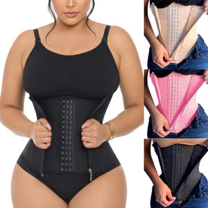 <span class=keywords><strong>Faja</strong></span> Corsé Powernet de Buena Calidad 3 en 1 Bajo Busto Reductora de Abdomen Moldeadora <span class=keywords><strong>Invisible</strong></span> para Vientre Plano y Cintura de Látex - Product Image 1