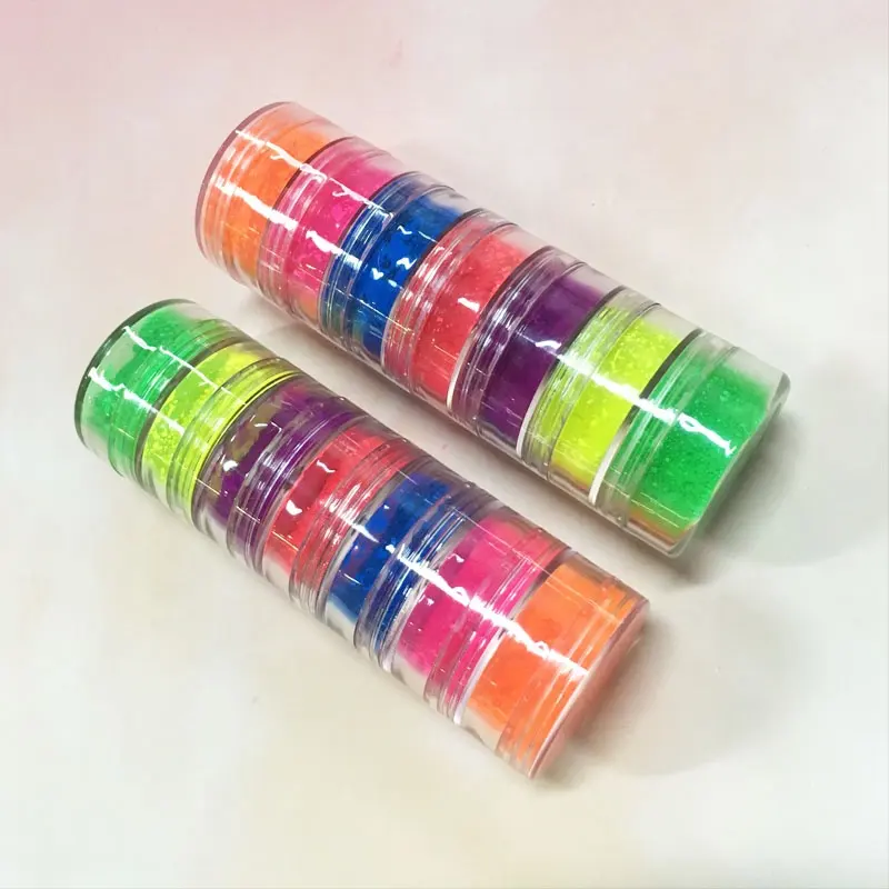 Hot Selling Wholesale 12 Colors Single Eyeshadow Private Label Neon UV Pigment Powder Stacks