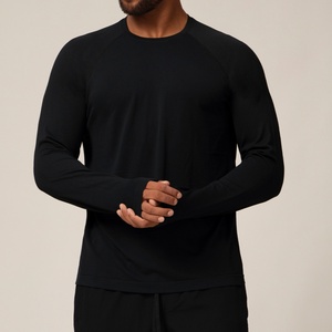 Pull à col rond de nouvelle conception, haut d'automne pour homme, logo personnalisé, t-shirt en tissu, manches longues pour homme - Product Image 4