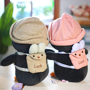 Peluche di Pinguino Carino con Cappello, Regalo di Compleanno per Bambini, Pupazzo per Macchina Acchiappa-Peluche, Cuscino per Dormire - Product Image 2