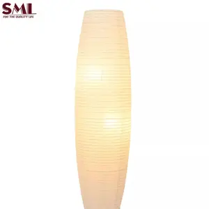 Современный напольный светильник SML с регулируемой яркостью, 1 уровень яркости, бумажные высокие лампы, стоячие лампы с абажуром, для офисных детей
