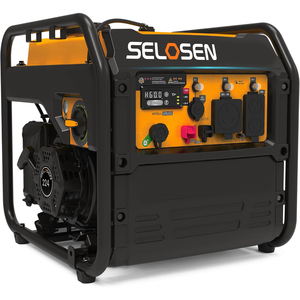 Générateur à essence 4 temps 4500W le plus vendu, 50/60 Hz, 3.5/4.5KW, 12A 20A 30A, avec démarrage par lanceur et démarrage automatique HSAMZ-Portable - Product Image 1