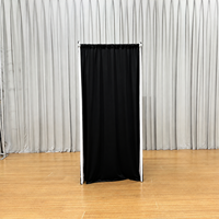 Cabine d'essayage portable à montage rapide pour magasin de vêtements, vestiaire mobile avec structure en aluminium et rideau occultant pour événements