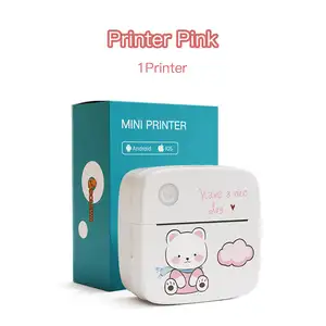 New Mini Portable Thermal Pocket Mobile Printer Stickers Usb Photo Printer Pad Printer Thermal Printing Black and White