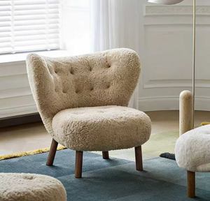 Sillón de ocio de estilo medieval retro francés para sala de estar, sofá individual para balcón, sillón de descanso. - Product Image 1