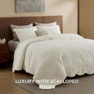 Mền-siêu mềm trải giường được Giặt trước-Chăn bông nhẹ với 2 vỏ gối-Bộ đồ Giường Mùa Hè với thiết kế lá - Product Image 2