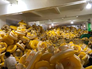 Nuovo Seggiolino Gonfiabile per Bambini, Sedia da Pranzo per Bambini, Sgabello da Bagno, Divanetto per Neonati a Forma di Cervo Cartone Animato - Product Image 5