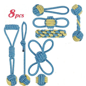 Set di giocattoli per cani cigolanti interattivi all'ingrosso personalizzati in cotone peluche giocattolo da masticare per cani - Product Image 4