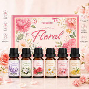 Ensemble d'huiles parfumées florales de haute qualité pour diffuseur, humidificateur, huiles d'aromathérapie pour la fabrication de bougies, de bains <span class=keywords><strong>et</strong></span> de parfums - Product Image 1