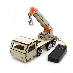 Kit de Grúa de Madera para Armar, Material Educativo de <span class=keywords><strong>Ciencia</strong></span> para Estudiantes, Autoensamblaje, Material Didáctico para Niños, Plástico <span class=keywords><strong>y</strong></span> Metal - Product Image 1