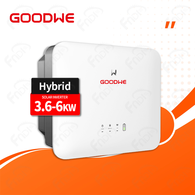 Goodwe On-grid Solar Inverter 5Kw 3Kw 3.6Kw Battery Energy Storage Inverter GW5KT-DT Single Phase Hybrid Inverter