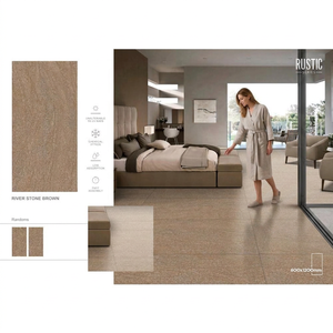 Brown Marble River Stone Porcelain Tiles 24x48 Inch Glossy Floor <b>Wall</b> Collection - Product Image 1