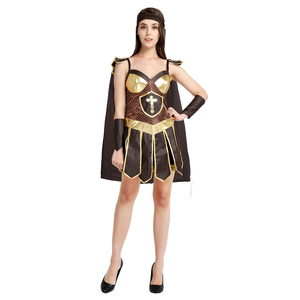 <span class=keywords><strong>Disfraz</strong></span> de Gladiador Guerrero Romano Griego Antiguo para Adultos de Halloween, Falda de Cuero Sexy, Disfraces de Caballero para <span class=keywords><strong>Mujer</strong></span> - Product Image 3