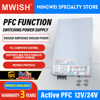 Alimentation à découpage AC-DC MWISH RSP-3000-48 3000W 48V 62.5A avec PFC actif pour l'automatisation laser CNC