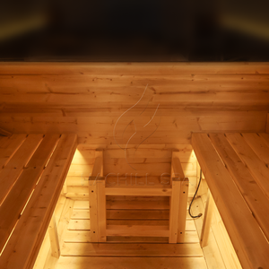 Ventanas de tramo superior de madera maciza para <span class=keywords><strong>sauna</strong></span> exterior tipo barril, con diseño de ventana trasera de media <span class=keywords><strong>luna</strong></span> de abeto finlandés, para uso en jardín. - Product Image 4