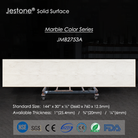 Jestone JMB2751A, grande dalle moderne en marbre artificiel, couleur pierre d'ingénieur, surface solide en acrylique, dessus de table d'hôtel, intérieur
