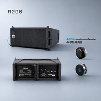 Système de sonorisation Line Array R206+A+RD-H15SA, ensemble de haut-parleurs double 6 pouces et caisson de basses 15 pouces 2*500W pour location de scène, concerts, spectacles